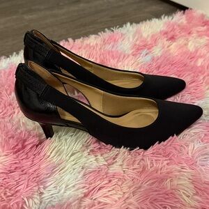 Abella Classic Black Pointed Heels